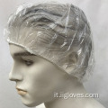 Cappello di plastica colorato con cappuccio per tinte per capelli a prova di polvere